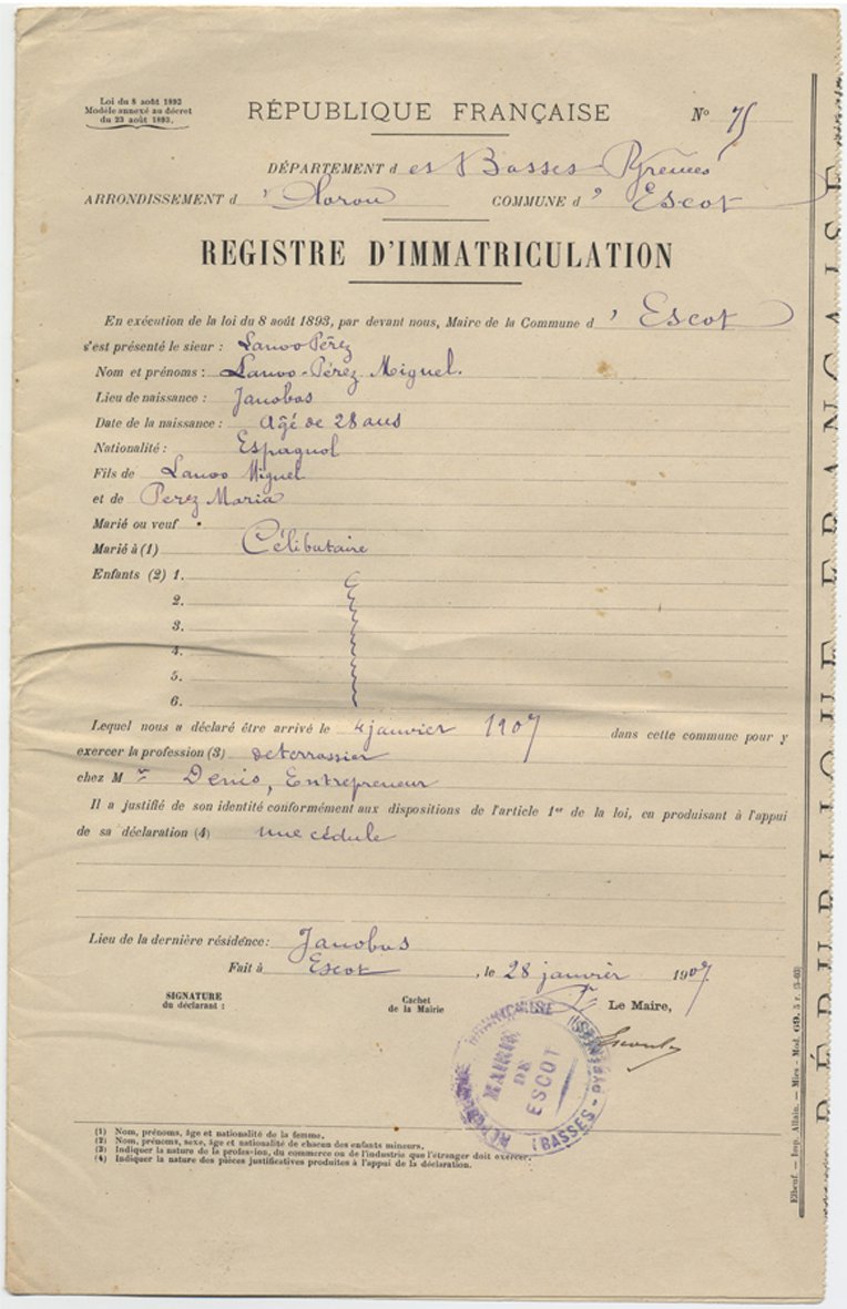 DocPictures/immatriculation_Miguel-Larioo-Perez_23ans_28-01-1907.jpg